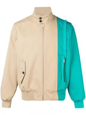 Двухцветная куртка-бомбер Maison Margiela