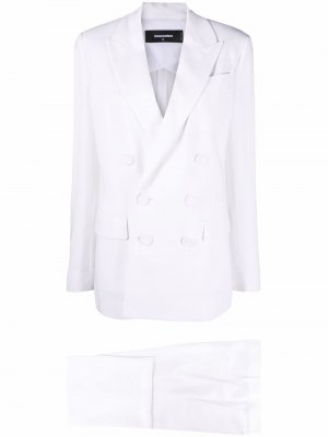 Double-breasted two-piece suit Dsquared2. Цвет: белый