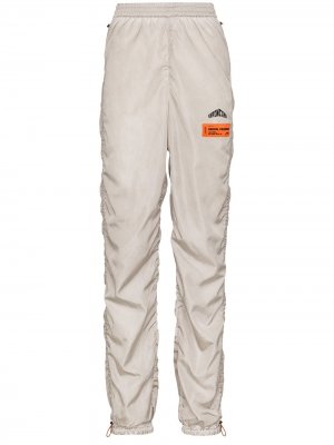 Спортивные брюки Coulisse со сборками Heron Preston. Цвет: серый