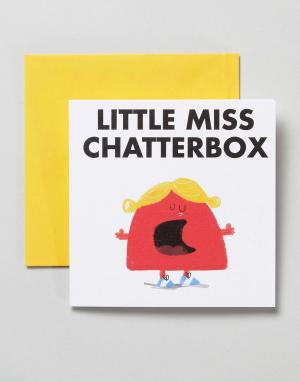 Открытка Ohh Deer Little Miss Chatterbox. Цвет: мульти