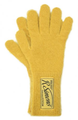 Перчатки Raf Simons. Цвет: жёлтый
