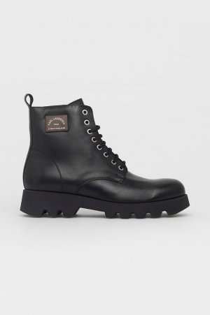 Кожаные ботинки броги , черный Karl Lagerfeld
