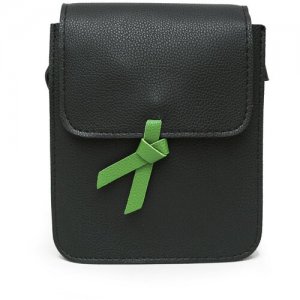 Сумка планшет , черный, зеленый OrsOro