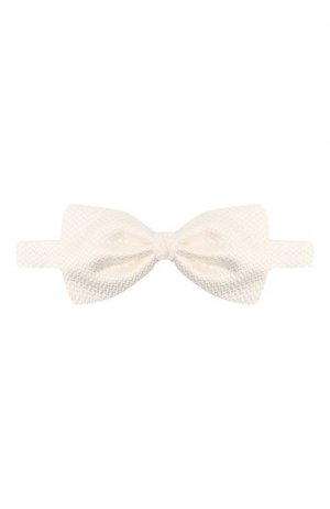 Шелковый галстук-бабочка Ermenegildo Zegna. Цвет: белый