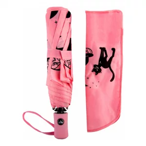 Зонт женский складной полуавтоматический 19270692, розовый Raindrops