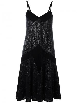 Декорированное платье с пайетками Pascal Millet. Цвет: чёрный