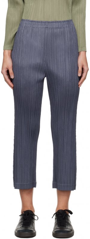 Серые брюки с утолщенным низом 1 , цвет Gray Pleats Please Issey Miyake
