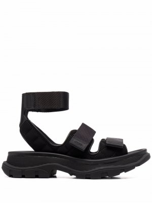Touch-strap sandals Alexander McQueen. Цвет: черный