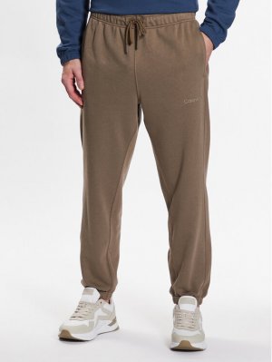 Спортивные брюки свободного кроя , хаки Calvin Klein