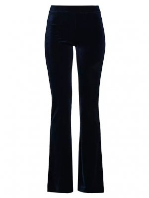 Бархатные расклешенные брюки Bellini , темно-синий Avenue Montaigne