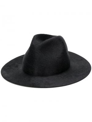 Классическая шляпа Federica Moretti. Цвет: черный