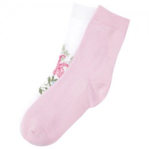 Носки детские, 2 пары PlayToday 120123025 Розовый 24. Цвет: розовый/белый