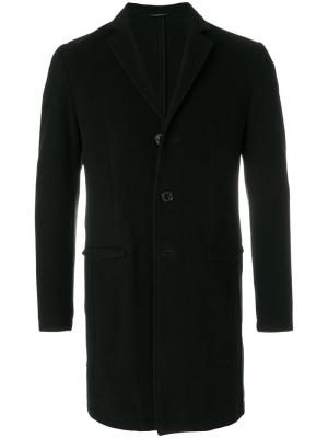 Однобортное пальто Daniele Alessandrini. Цвет: чёрный