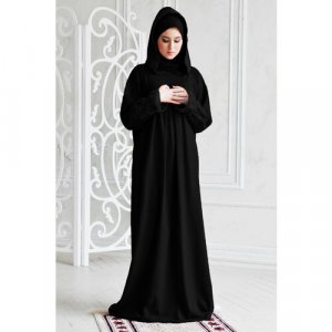 Платье , размер 42-52, черный Hayat. Цвет: черный
