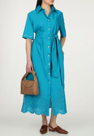 Платье ELISA FANTI. Цвет: голубой