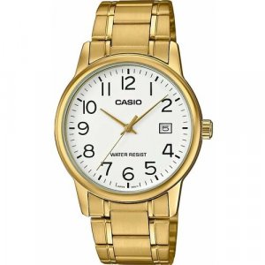 Наручные часы Collection MTP-V002G-7B2, золотой, белый CASIO. Цвет: золотистый/белый