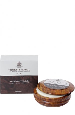 Мыло для бритья в деревянной чаше Sandalwood Truefitt&Hill. Цвет: бесцветный
