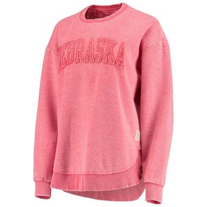 Женский пуловер-толстовка с пончовиллой Pressbox Scarlet Nebraska Huskers Unbranded