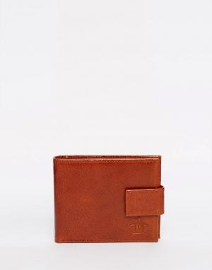 Блестящий бумажник Original Penguin. Цвет: коричневый