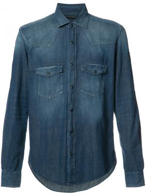 Джинсовая рубашка с нагрудными карманами Belstaff. Цвет: синий