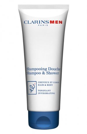 Тонизирующий шампунь-гель для волос и тела Men Shampooing Douche (200 ml) Clarins. Цвет: бесцветный