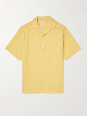 Рубашка из хлопка-пике с трансформируемым воротником PORTUGUESE FLANNEL, желтый Flannel