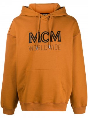 Худи с вышитым логотипом MCM. Цвет: коричневый