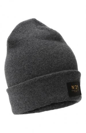 Шерстяная шапка N21. Цвет: серый