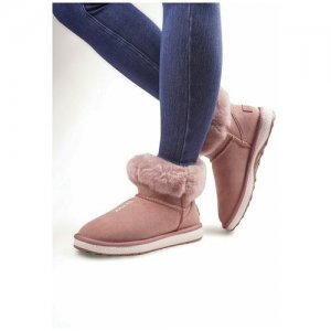Угги RIDLSTEP, женские Ridlstep. Цвет: розовый