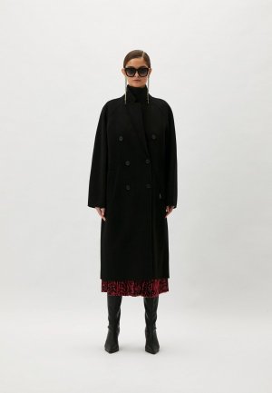 Пальто Karl Lagerfeld. Цвет: черный