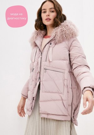 Куртка утепленная Max&Co MUGHETTO. Цвет: розовый
