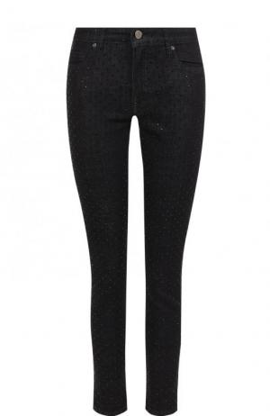 Укороченные джинсы-скинни со стразами Victoria, Victoria Beckham. Цвет: темно-синий
