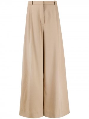 Широкие брюки палаццо Nina Ricci. Цвет: нейтральные цвета