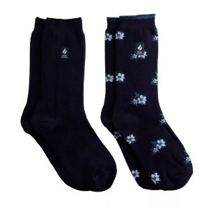 Женские теплодержатели Ultra Lite, однотонные носки с цветами Heat Holders