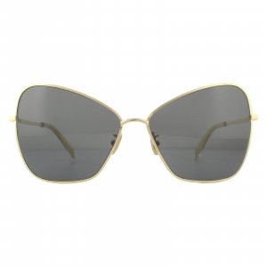 Блестящие золотистые дымчатые солнцезащитные очки «кошачий глаз» Endura Celine, золото CELINE