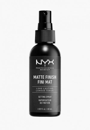 Фиксатор для макияжа Nyx Professional Makeup Make Up Setting Spray, оттенок 01, Matte Finish/Long Lasting, 60 мл. Цвет: прозрачный