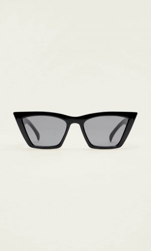 Квадратные солнцезащитные очки «кошачий глаз» , черный Stradivarius
