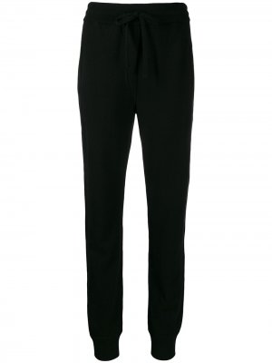 Спортивные брюки с завышенной талией Dolce & Gabbana. Цвет: черный