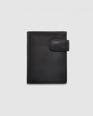 Черный кожаный кошелек с внешним портмоне , Miguel Bellido