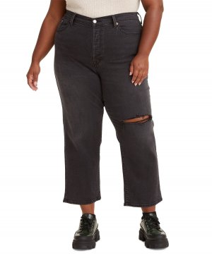 Модные джинсы прямого кроя на танкетке больших размеров Levi's, мульти Levi's