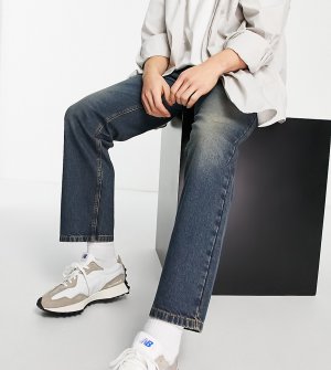 Выбеленные прямые джинсы в стиле 90-х COLLUSION x005-Коричневый цвет