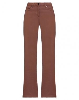 Джинсовые брюки L'AIR DE RIEN. Цвет: коричневый