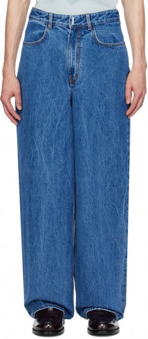 Синие джинсы с низкой промежностью Givenchy