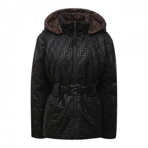 Утепленная куртка Fendi. Цвет: чёрный