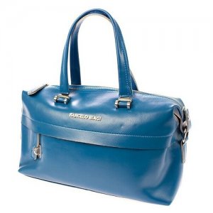 Женская сумка тоут Barcelo biagi. Цвет: голубой