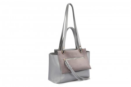 Женская сумка шоппер , серебряная Laura Ashley. Цвет: серебряный