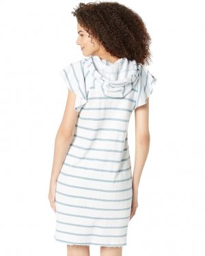 Платье Linen French Terry Flutter Sleeve Sweatshirt Dress, цвет Playa Stripe Chaser