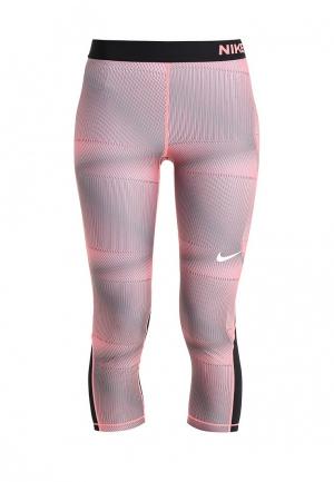Капри Nike W NP CL CPRI PYRAMID. Цвет: розовый