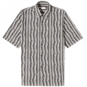Рубашка с короткими рукавами и геометрическим принтом Clasen, черный Dries Van Noten