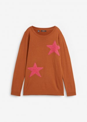 Пуловер с длинным рукавом , бордовый Bpc Bonprix Collection